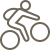 person riding a bicycle icon